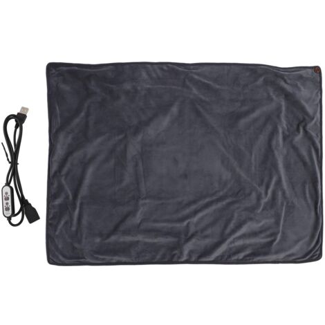 Heating Blanket Multifunctional Adjustable Temperature Control USB Electric Heated Blanket Grey