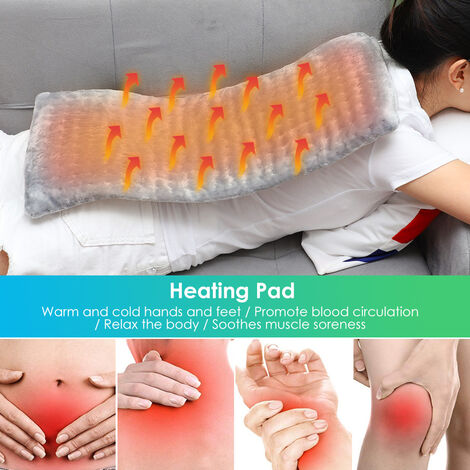 Heating Pad King Size - Extra Large 60x30cm - Auto Shut-Off - for Neck, Back, Shoulder & Sore Muscle Relief – Washable