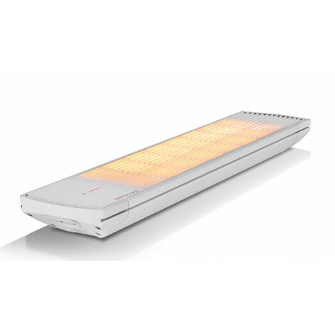 Heatscope Spot Heizstrahler mit IR-Fernbedienung 1600 Watt Weiß 67x18,4x7,8 cm