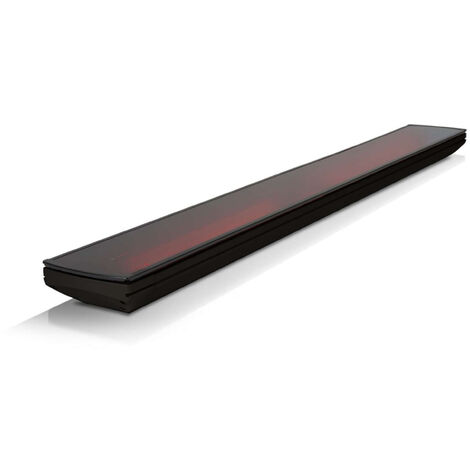 Heatscope Vision Heizstrahler 3200 W Carbonstrahler IP44 Schwarz 166x18,4x8,7 cm
