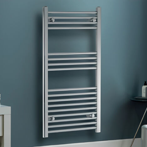 Heatwave Independent Straight Towel Rail 1000mm H x 500mm W - Chrome