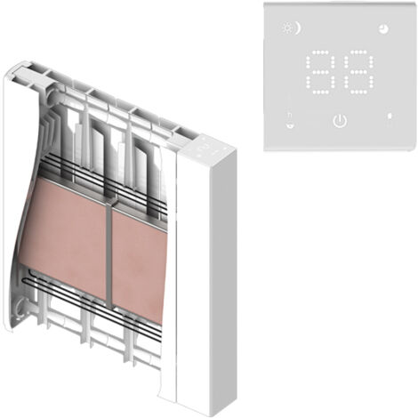Heatzy – Radiateur connecté à inertie céramique 1500W – Wi-Fi, programmation personnalisée – Corps en aluminium, installation murale recommandée - HEA041034