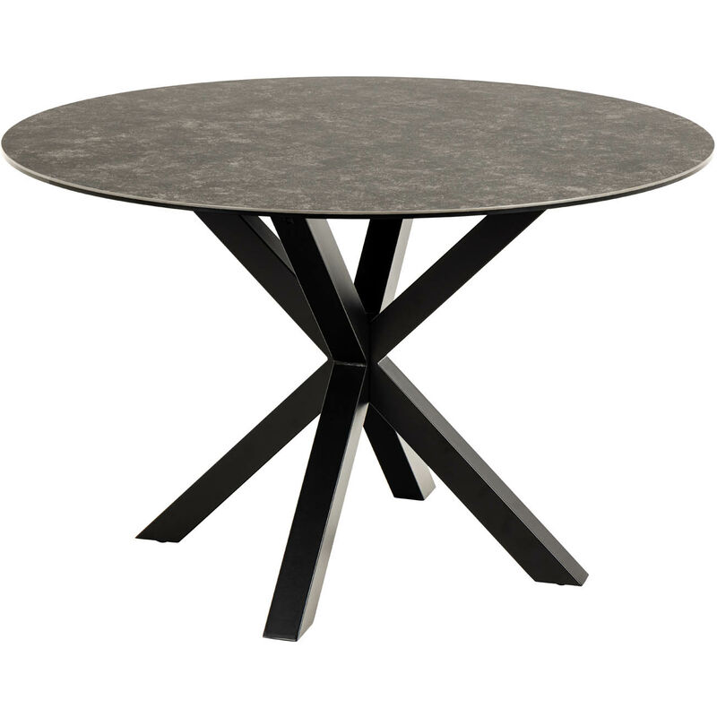 Heaven table à manger Ø119 cm céramique noir.