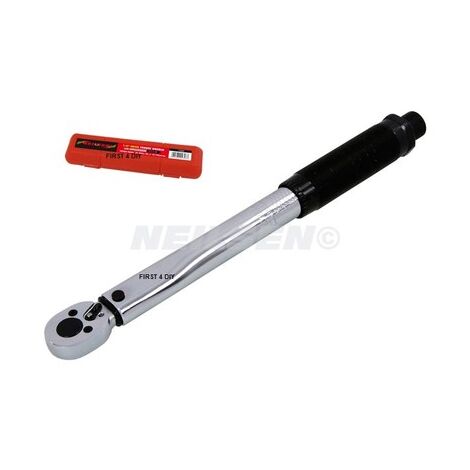 HEAVY DUTY 1/4"" DRIVE CLICK TORQUE WRENCH RATCHET LB GARAGE TOOL IN CASE CT2303