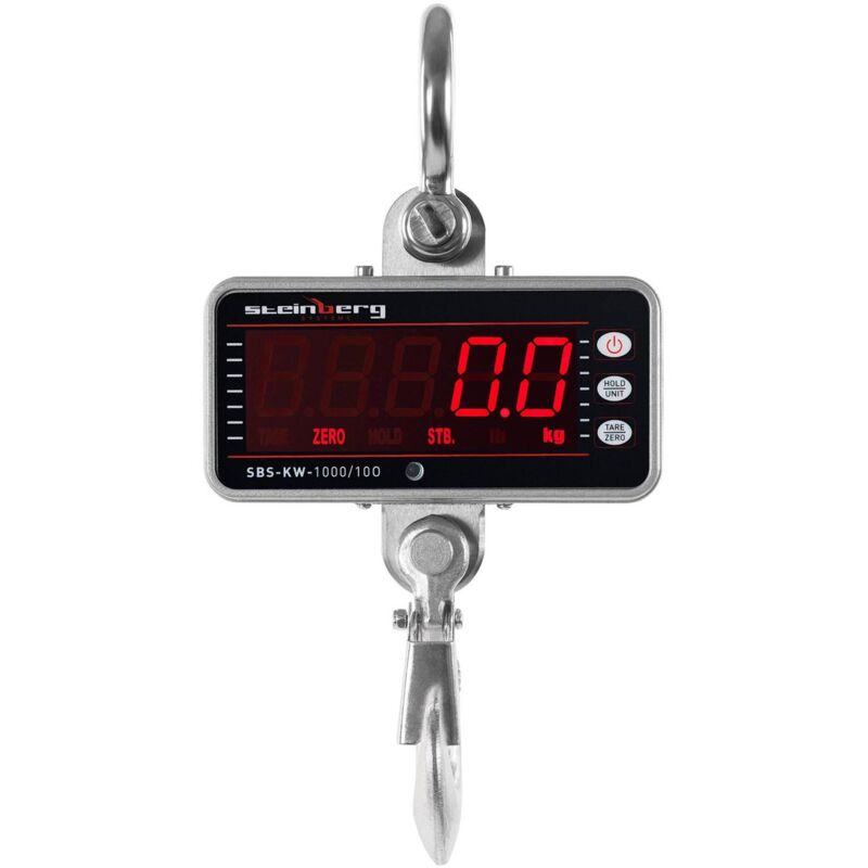 Steinberg Systems - Heavy Duty 1000Kg Digital led Display Hanging Crane Scale Hook And Remote Use