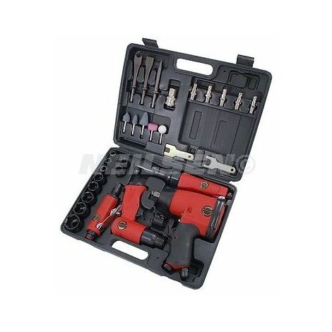 HEAVY DUTY 33PC 1/2 IMPACT WRENCH 1/2 AIR RATCHET 1/4 DIE GRINDER CT1091