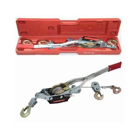 HEAVY DUTY 4 TON 3 HOOK CABLE PULLER HAND WINCH TURFER FOR CARAVAN BOAT TRAILER