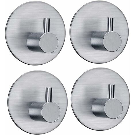 10PCs Strong Adhesive Wall Sticky Hooks 180 Degree Rotating Stick for  Kitchen Bathroom Key Holder Hanging hooks 4 Styles