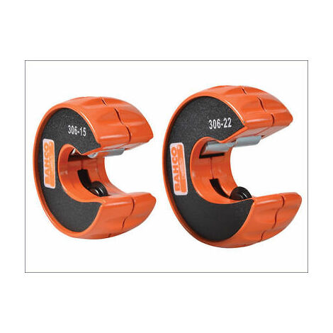 Heavy Duty Bahco 306 Pipe Slice Cutter Twin Pack Set 15mm & 22mm Cutting Tool