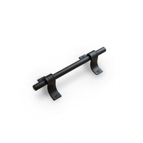 Heavy-duty barn door handle, black iron door handle, pull handle, handrail handle, hardware for sliding barn doors, garage doors, sheds, wooden doors