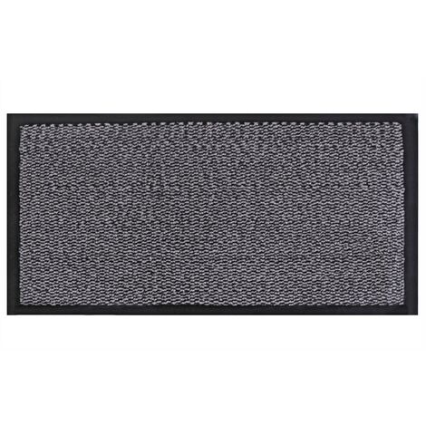 Heavy Duty Barrier Door Floor Mat, 50x150cm, Grey Black