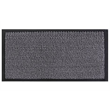 Heavy Duty Barrier Door Floor Mat, 80x140cm, Grey Black