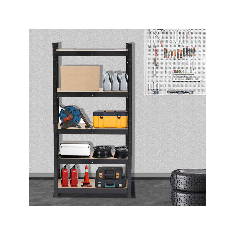 75Cm Wide Racking Garage Storage Shelving Heavy Duty 5 Tier Shelf Unit