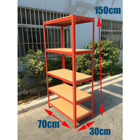 HEAVY DUTY BOLTLESS METAL SHELVING SHELVES STORAGE RACKING SHELF GARAGE WORKSHOP
