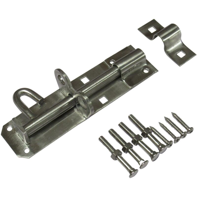 Heavy Duty Brenton Pad Bolt Stainless Steel 6" (Sliding Gate Lock Latch Secure)