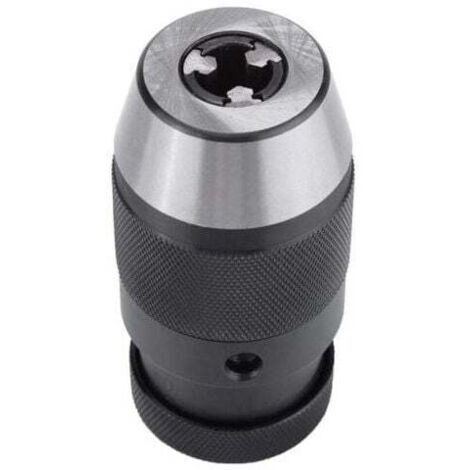 Heavy-duty drill chuck, 0–13 mm, 1/2 B16 keyless drill chuck made of steel for electric lathes MUMU