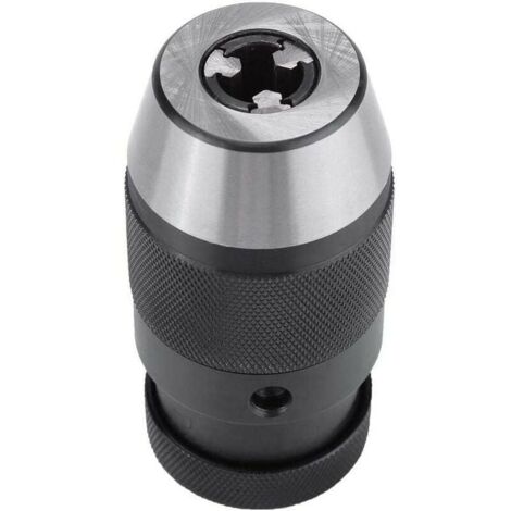 Heavy-Duty Drill Chuck, 1 Piece 0-13 mm 1/2 B16 Keyless Drill Chuck Made of Steel, Self-Tightening, for Lathes, Electric Drills, Drill Chuck YMYNY