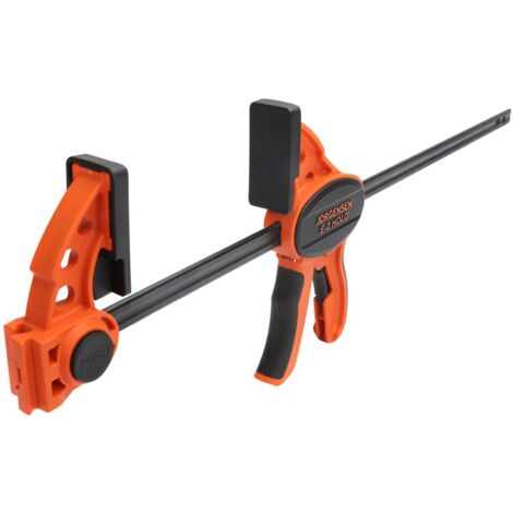 Heavy-Duty E-Z Hold Pony Clamp with Expandable Head, 450mm Length, 136 kg Clamping Force