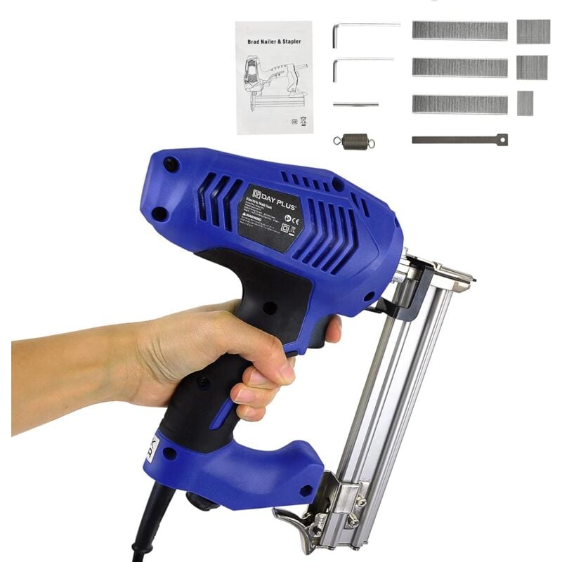 Electric Stapler Nailer Gun Kit Heavy Duty