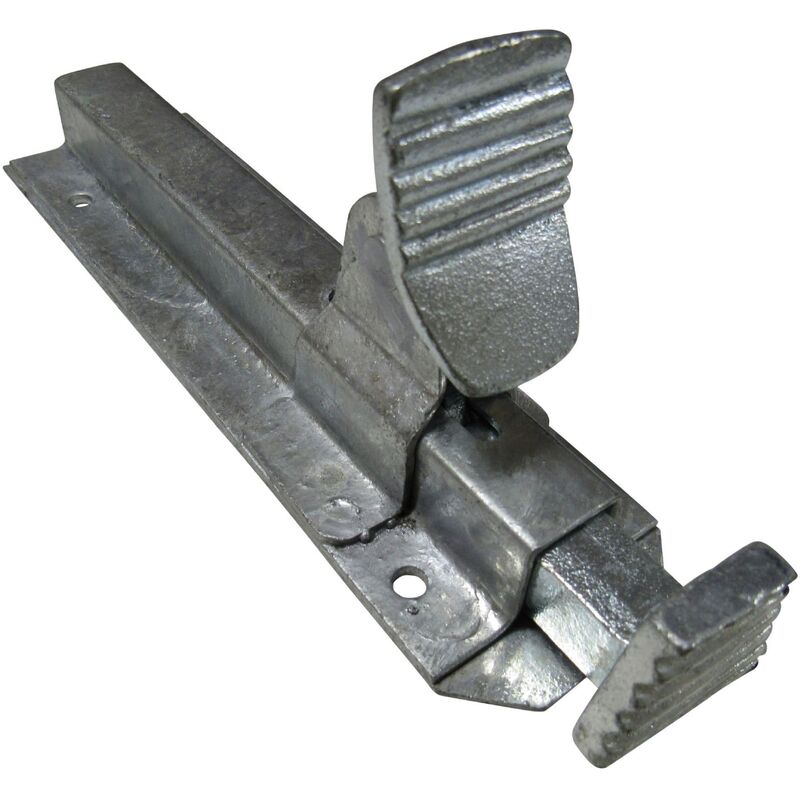 Securefix Direct - Heavy Duty Foot Operated Bolt (Gate Door Footbolt Floor Lock Galvanised)
