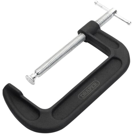 Heavy Duty G-Clamp 150mm by Draper - Robust Steel Clamp for Heavy-Duty Workshop and Construction Use