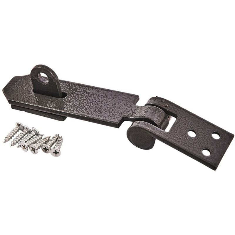 Toolzone - Heavy Duty Hasp & Staple Door Shed Garage Gate Strong Lock Padlock Latch 90x30mm