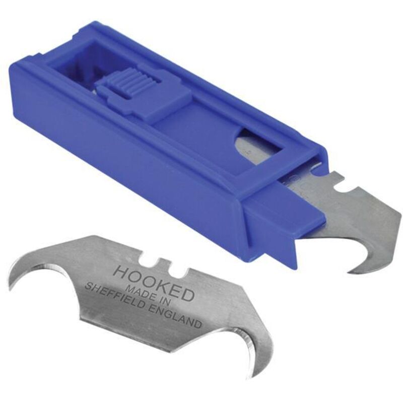 Faithfull - Heavy-Duty Hooked Trimming Knife Blades (Pack 10) FAITKB10UKH