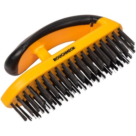 Heavy-Duty Roughneck 52050 Steel Wire Brush with Handle – Imported from the UK