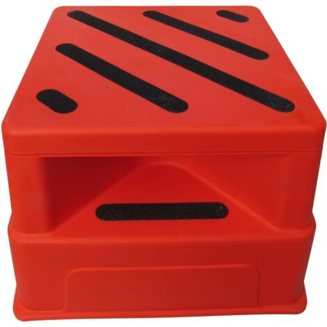Heavy Duty Safety Step Stool 250KG (Grip Non Slip Lightweight Orange Square)