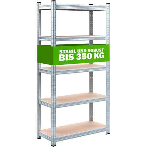 Heavy Duty Shelving Unit Storage Racking Shelf Shelves Boltless Garage Tier NEW 5 Tier - 180x90x40cm - Blue