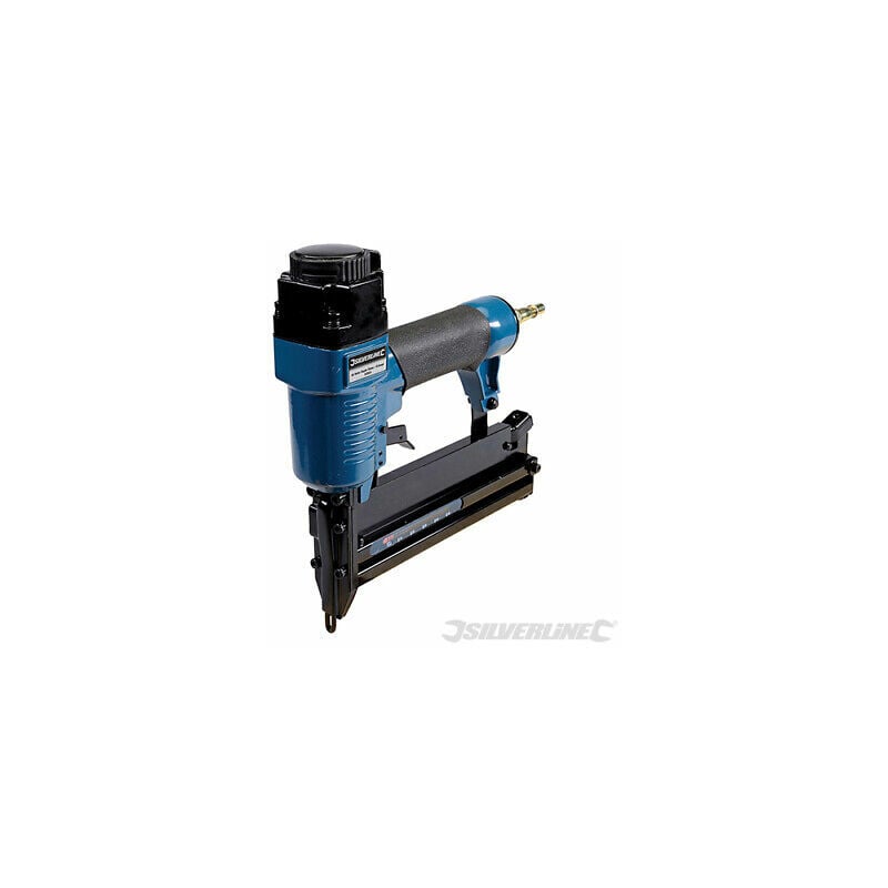 Silverline Air Nailer & Stapler 50mm Upholstery Tacker Tool Heavy Duty 633524