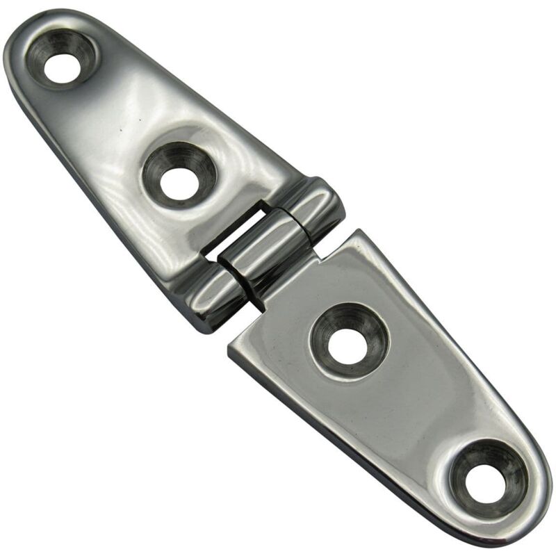 Securefix Direct - Heavy Duty Strap Hinge Stainless Steel 103MM x 27MM (Marine Boat Deck Door Folding)