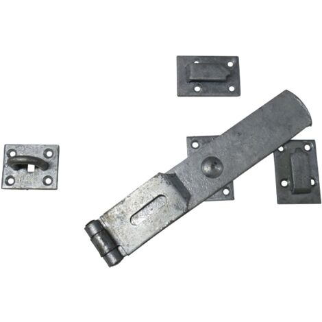 Heavy Duty Swivel Hasp & Staple 16" (Galvanised Locking Gate Door Security)