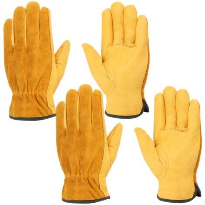 Heavy Duty Work Gloves Cut Resistant Gloves Professional Work Gloves Gardening Gloves 2 Pairs Gants de manutention
