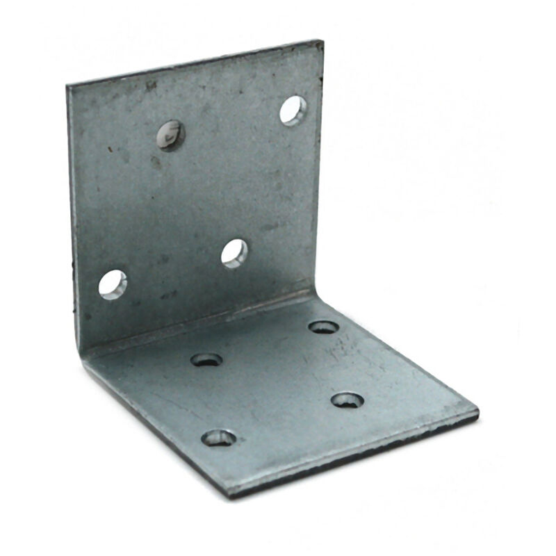 Heavy Duty Zinc Plated Reinforced Corner Angle Bracket - Size 50x50x40x2mm - Pack of 1