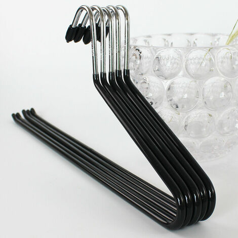 Heavy Duty Zipper Open End Chrome Trouser Hanger Organizers (10 Easy Open End Zipper Hangers)