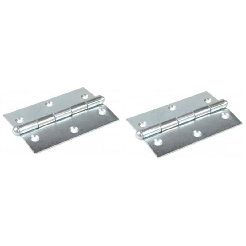 Heavy hinge - IBFM - 90x75 - Zinc-plated steel - Screw type - Square