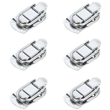 Hebelverschluss Knebelverschluss Riegel Schnallen Verriegelung 6 Stück Kippverschluss aus Aluminiumlegierung für Koffer, Geschenkboxen, Schubladen, Schränke, Erste-Hilfe-Kästen, Werkzeugkisten.