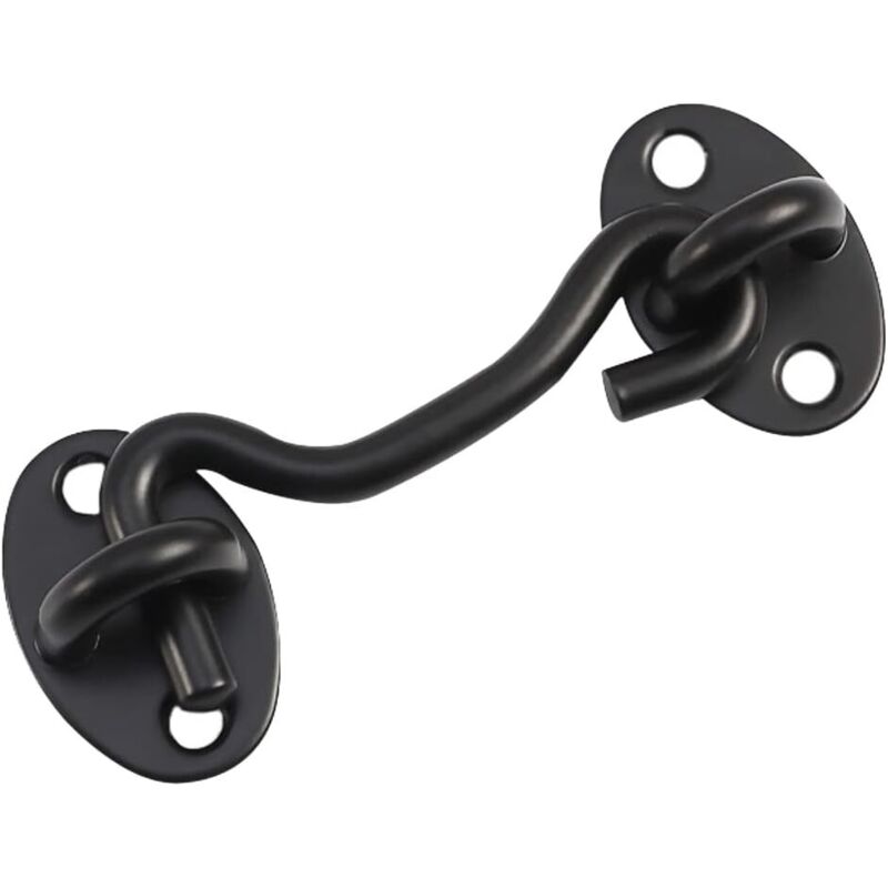 Hebilla de gancho de privacidad, pestillo de acero inoxidable para puerta de granero, cerradura para puerta de granero, gancho para persiana