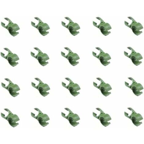 Hebilla universal de 11 mm, ajustable, para enrejado de plantas, 20 unidades, para soporte de conector de ratán trepador verde, para invernadero, con hebilla de sujeción para flores.