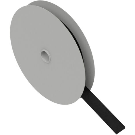 Hebotec 11-KE10005FRT Klettband zum Bündeln Haft- und Flauschteil (L x B) 5000 mm x 10 mm Schwarz 5