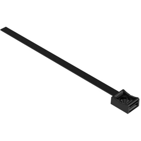 Hebotec Embase auto-agrippante pour grouper, avec embase, à visser partie velours et partie agrippante (l x H) 7.5 mm x