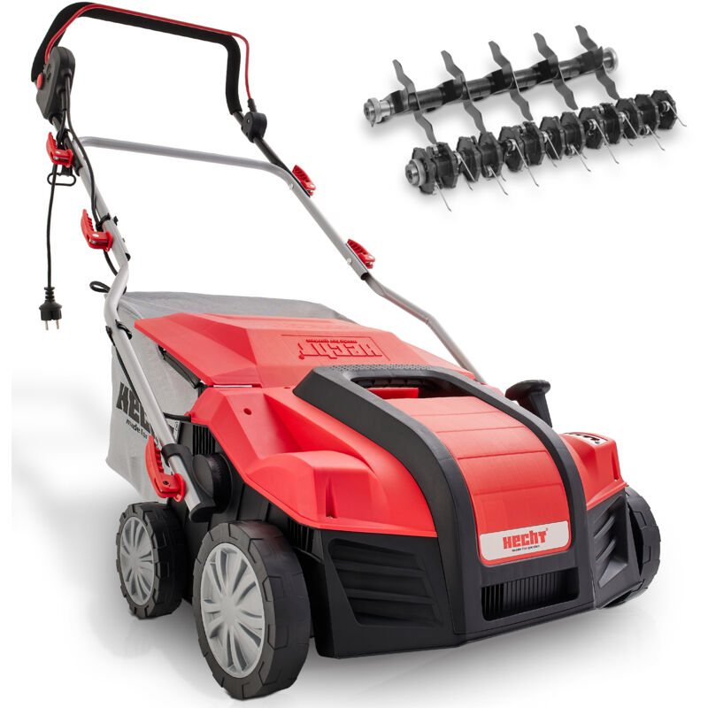 Hecht Vertikutierer Rasenlüfter Elektro 38cm 55l Moosentferner Rasen Striegel Belüfter