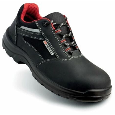 HECKEL Focus 2.0 Low Black S3 - Chaussure de sécurité basse sans métal - Noir taille 46