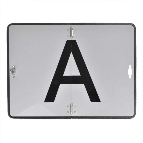 Heckwarnschild aluminium a