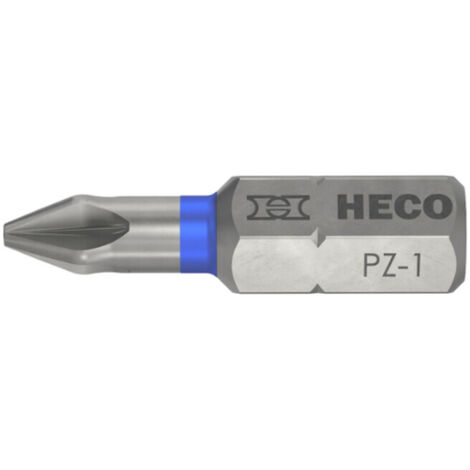 HECO Pozi-Drive Bits PZD-1 Code Blau - Packung mit 10 Stück - 57104