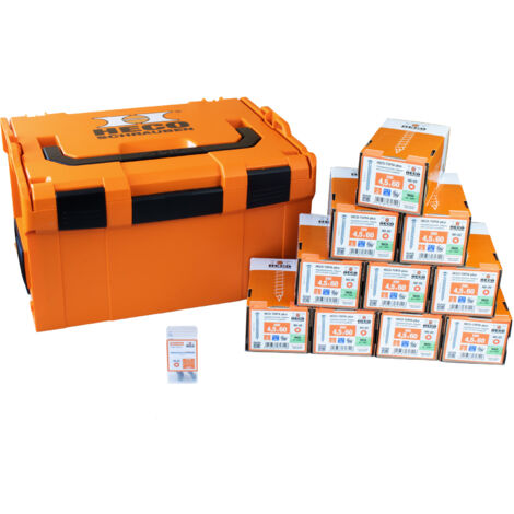 HECO Sortimentskoffer L-BOXX 238 Fassade 4,5 x 60 mit 2.000 Schrauben