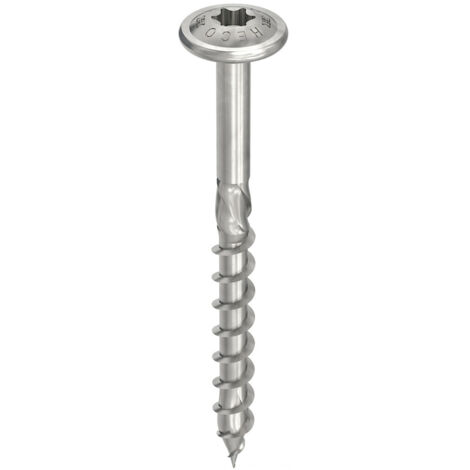 HECO-Topix-Plus-Schraube - Ø8x200mm - Breiter Rundkopf - Teilgewinde - T40 - Packung mit 50 Stück - 61876