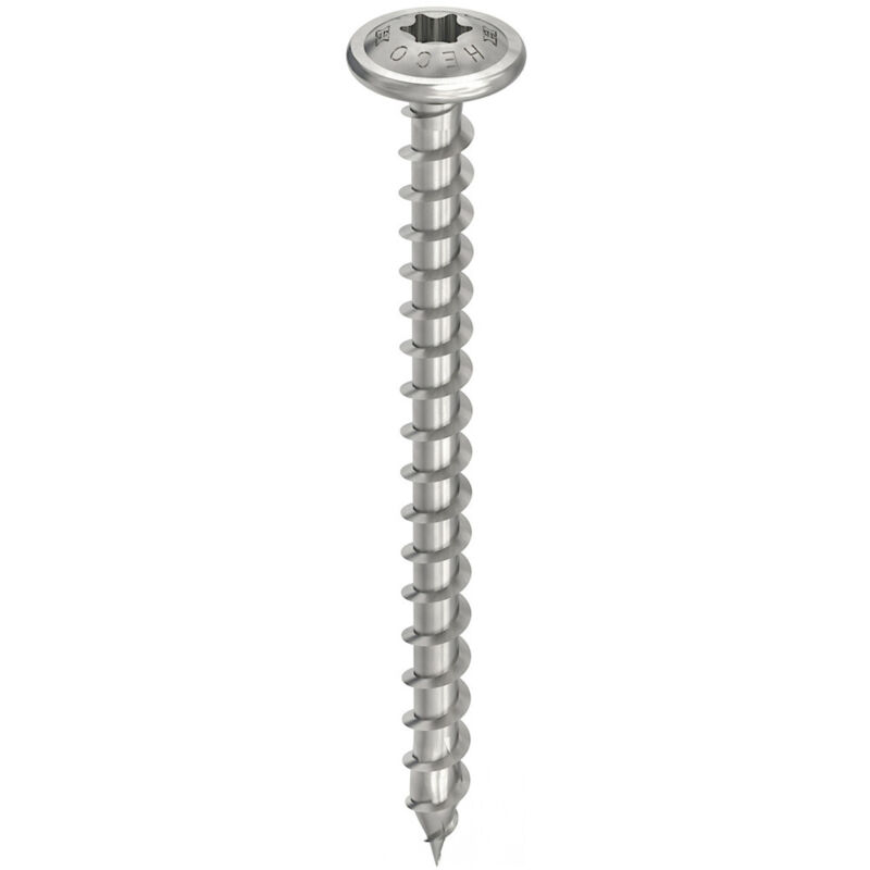 Heco - Topix-plus-schraube - Ø6x50mm - Breiter Rundkopf - Totalgewinde - T30 - Packung Mit 200 Stück - 61805