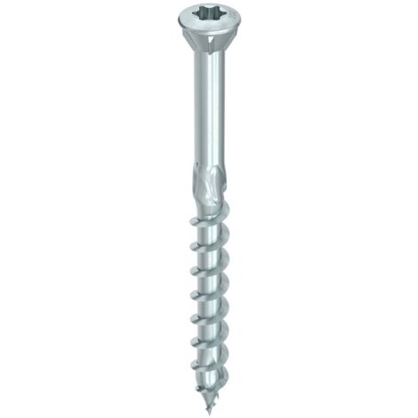 HECO-Topix-Plus Schraube für Fliegengitter - Ø3,5x60mm - Senkkopf mit Fräsrippen - Teilgewinde - T10 - Packung mit 200 Stück - 60349